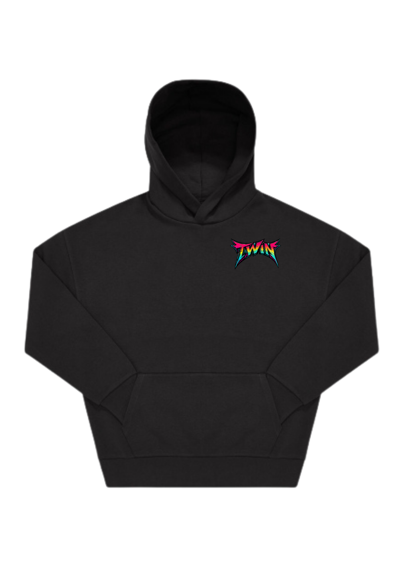 Hoodie oversize svart (6)