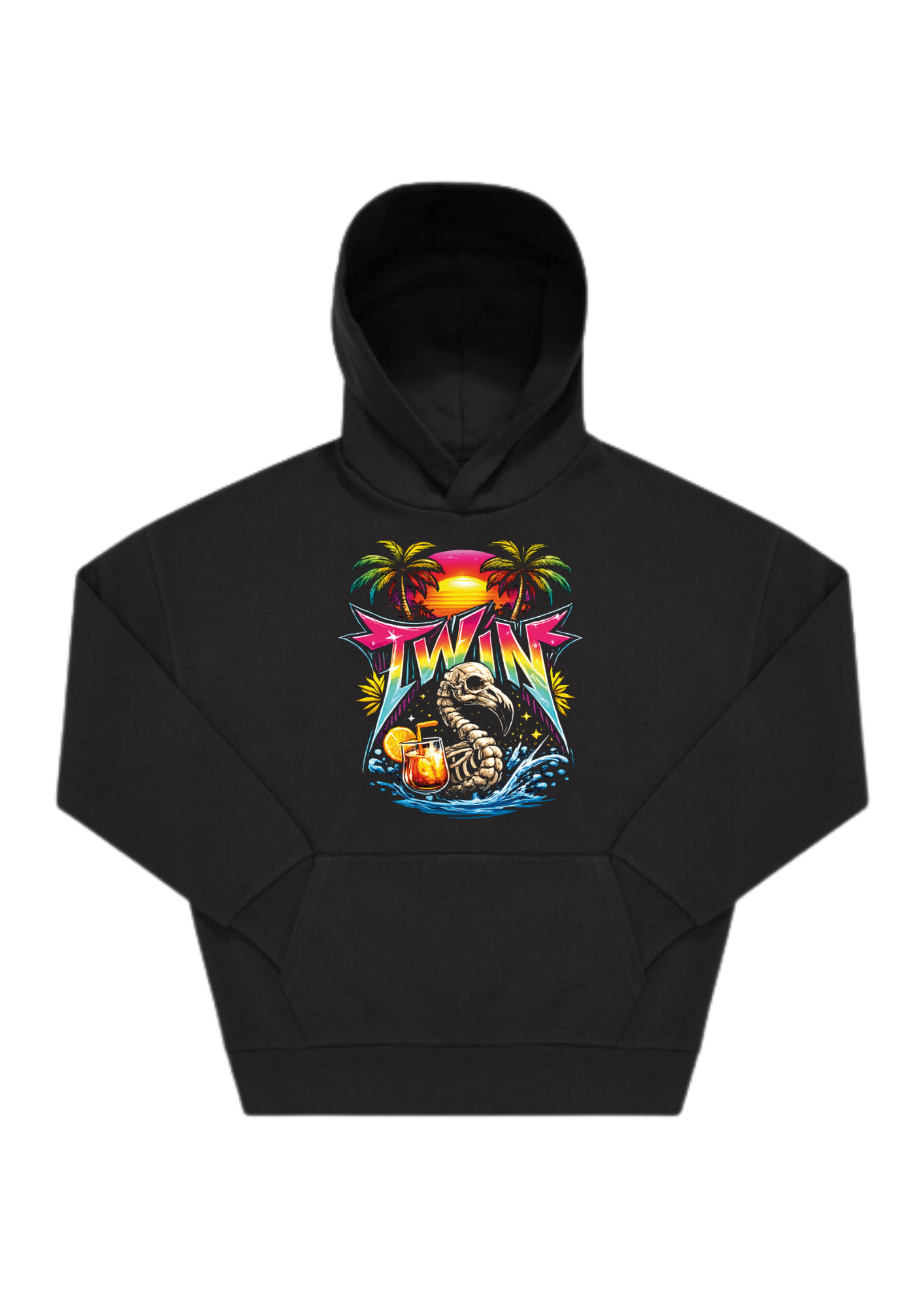 Hoodie oversize svart