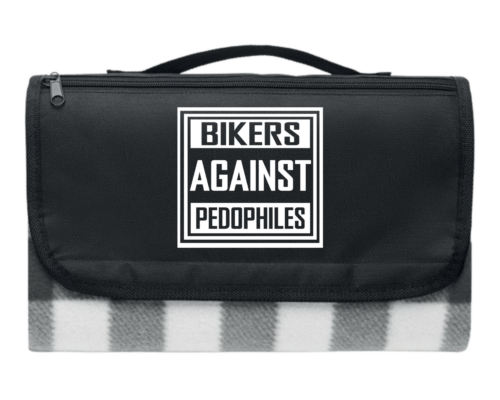Baprun Picknickfilt Bikers Against Pedophiles