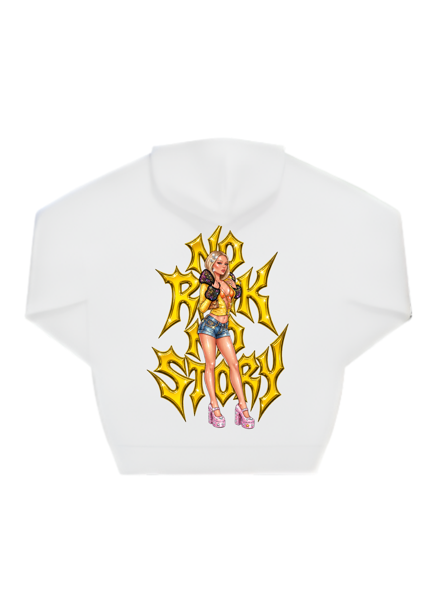Emoemy No risk no story Hoodie GOLD - Bild 3