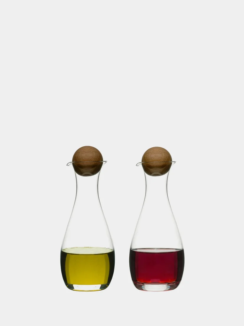 Nature olja/vinägerflaska med ekkork, 2-pack SagaForm